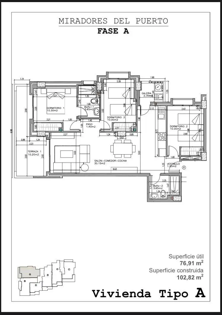 Flat for sale in La Manga del Mar Menor  with Air Conditioner and Terrace