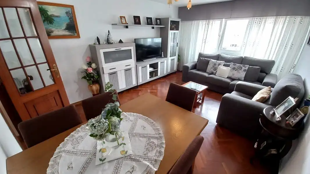 Living room of Flat for sale in Culleredo  with Heating, Parquet flooring and Storage room