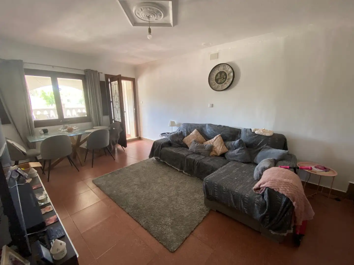 Sala de estar de Finca rústica en venta en Sax con Aire acondicionado, Calefacción y Jardín privado