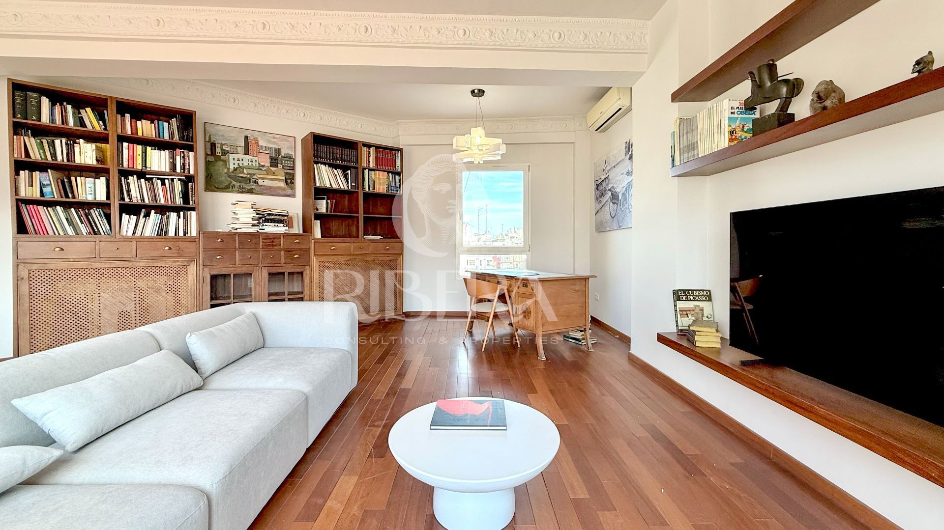 Living room of Attic for rent in  Valencia Capital  with Air Conditioner, Heating and Terrace