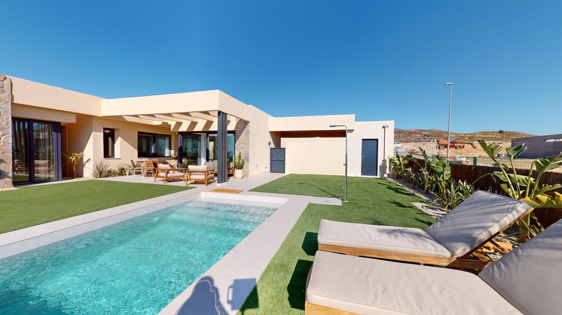 Swimming pool of House or chalet for sale in  Murcia Capital  with Air Conditioner, Heating and Private garden