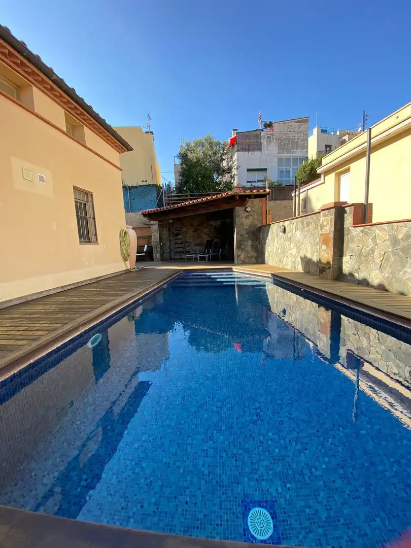 Swimming pool of Houses for sale in Teià  with Heating, Terrace and Storage room