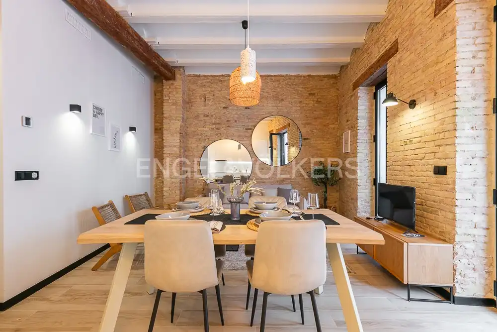 Esszimmer von Wohnung zur Miete in  Valencia Capital mit Klimaanlage, Heizung und Terrasse