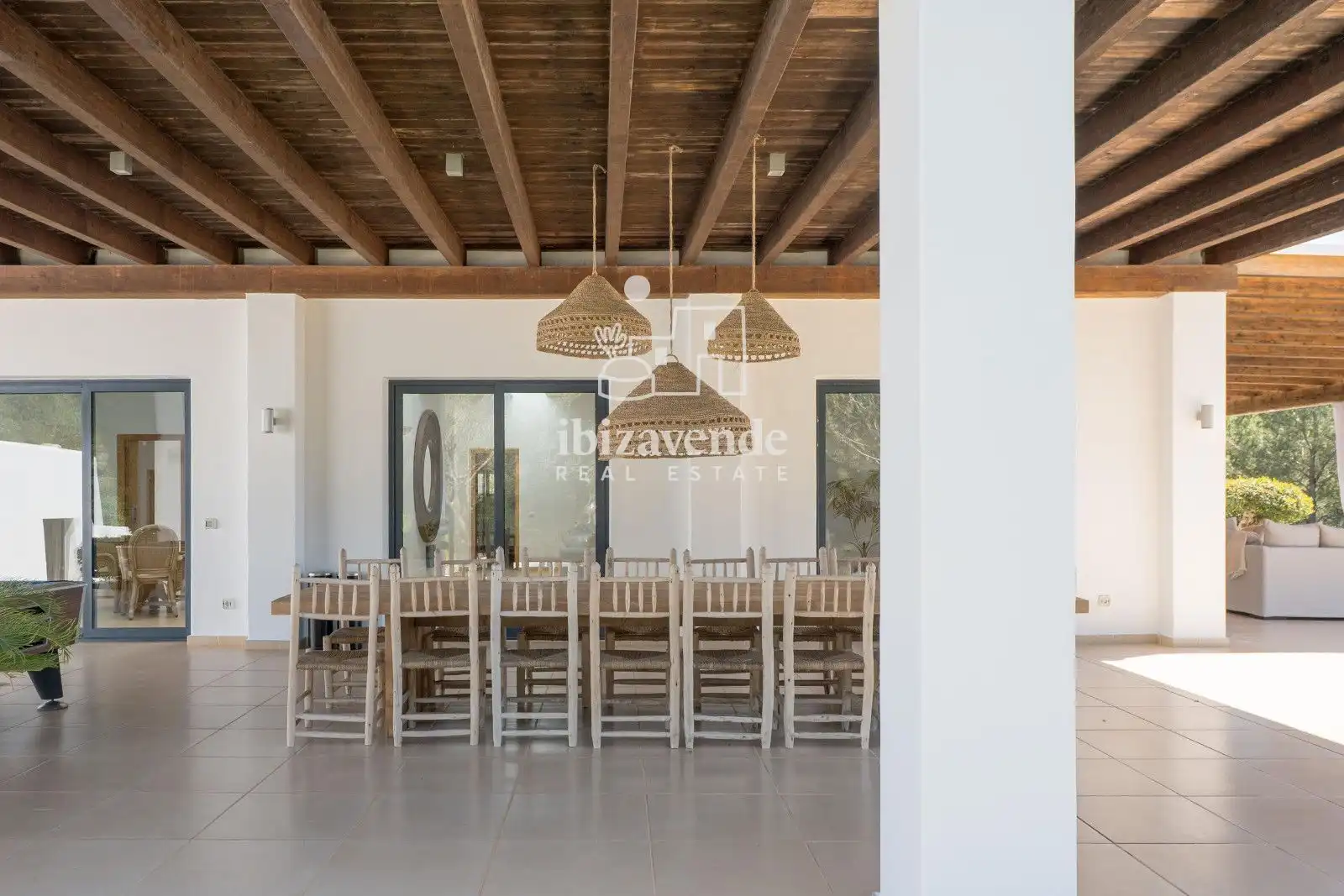 Comedor de Casa o chalet de alquiler en Santa Eulària des Riu con Aire acondicionado, Calefacción y Terraza