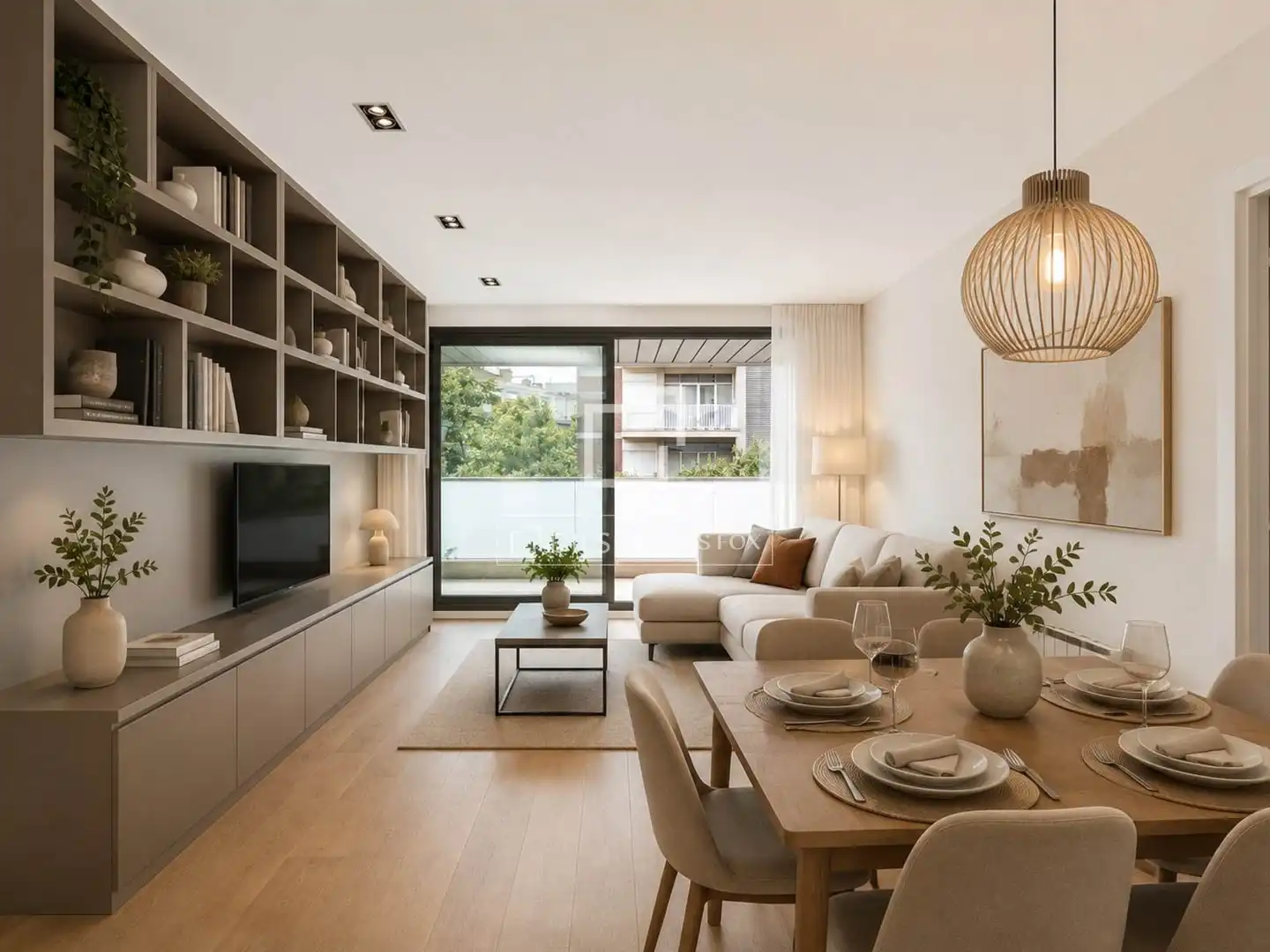 Sala d'estar de Pis en venda en Barcelona amb Aire condicionat, Calefacció i Parquet