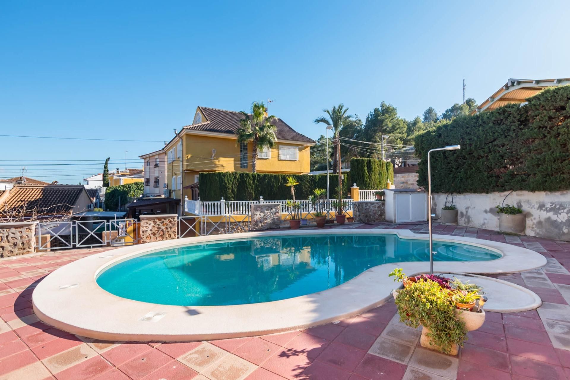 Piscina de Casa o xalet en venda en  Murcia Capital amb Jardí privat, Terrassa i Traster