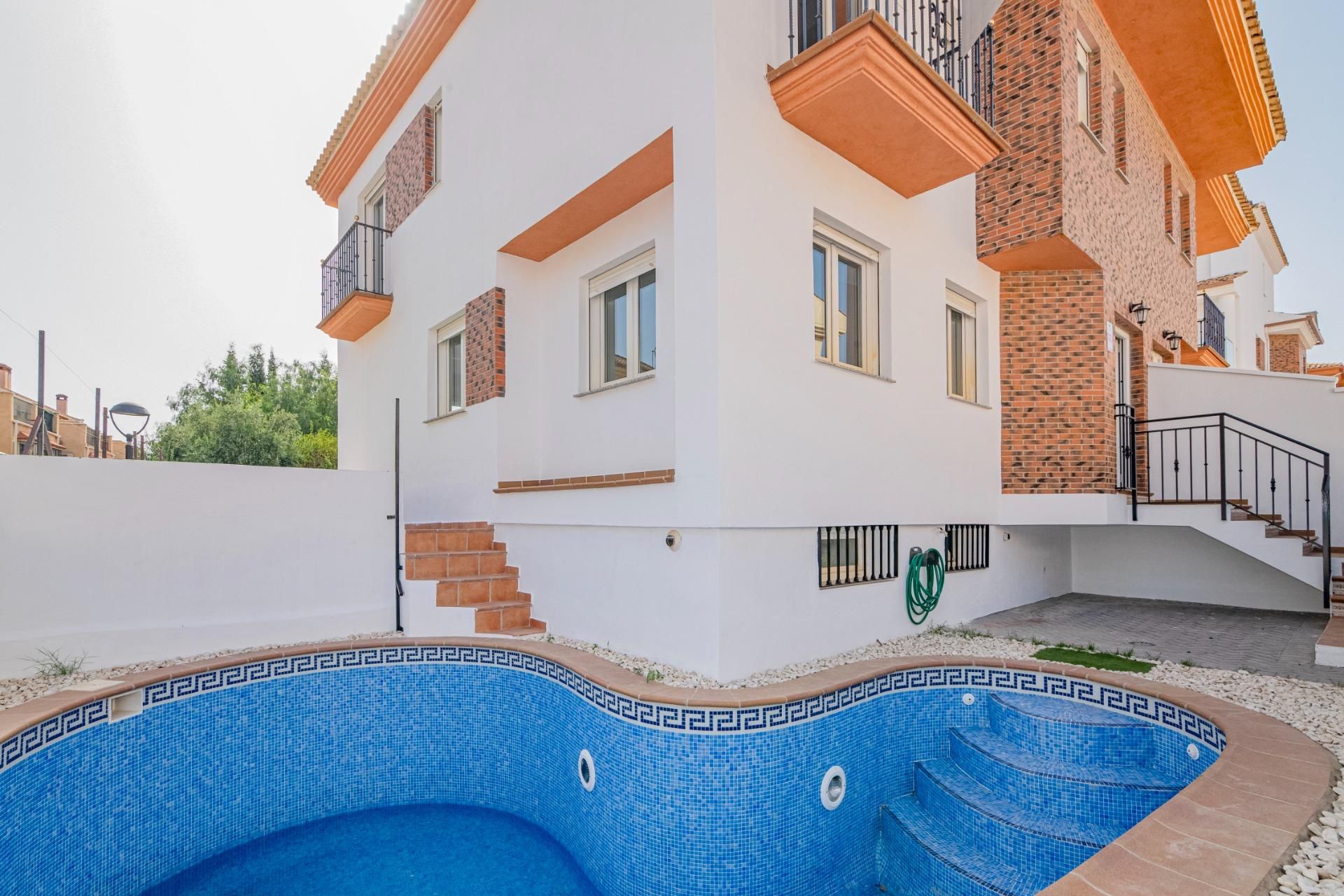 Swimming pool of Single-family semi-detached for sale in Ogíjares  with Heating, Private garden and Terrace