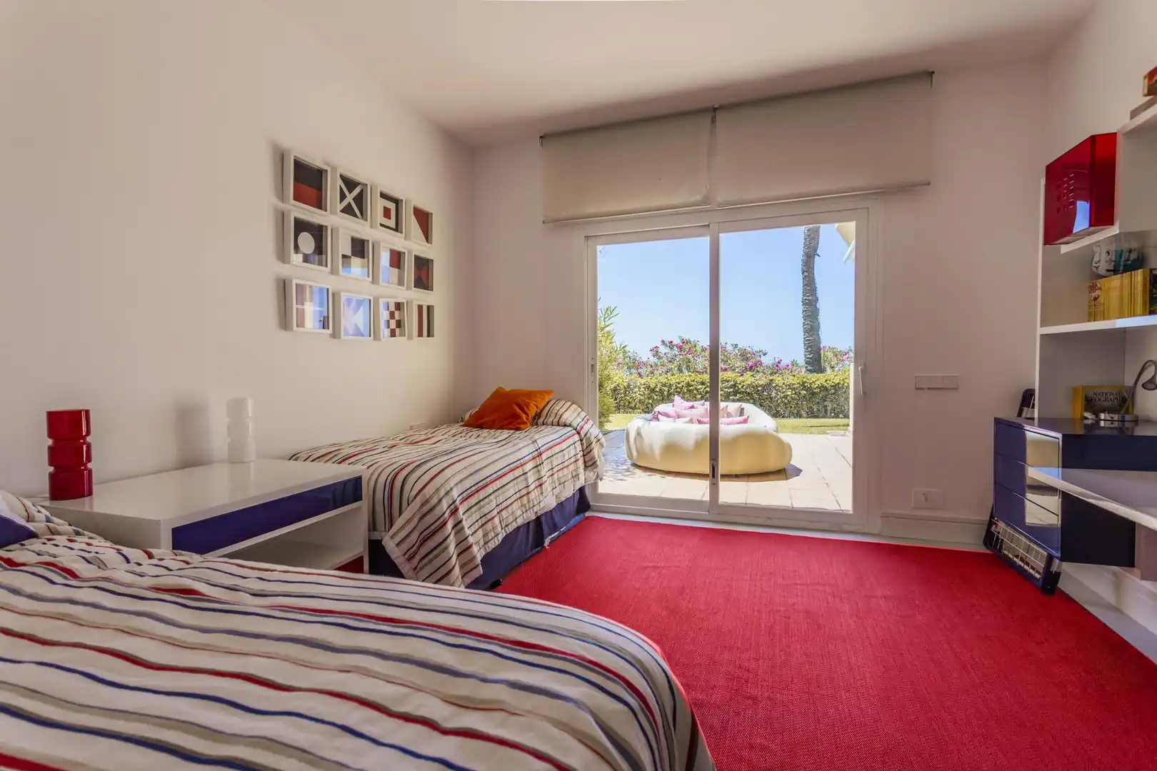 Schlafzimmer von Erdgeschoss zur Miete in Marbella mit Klimaanlage, Heizung und Terrasse