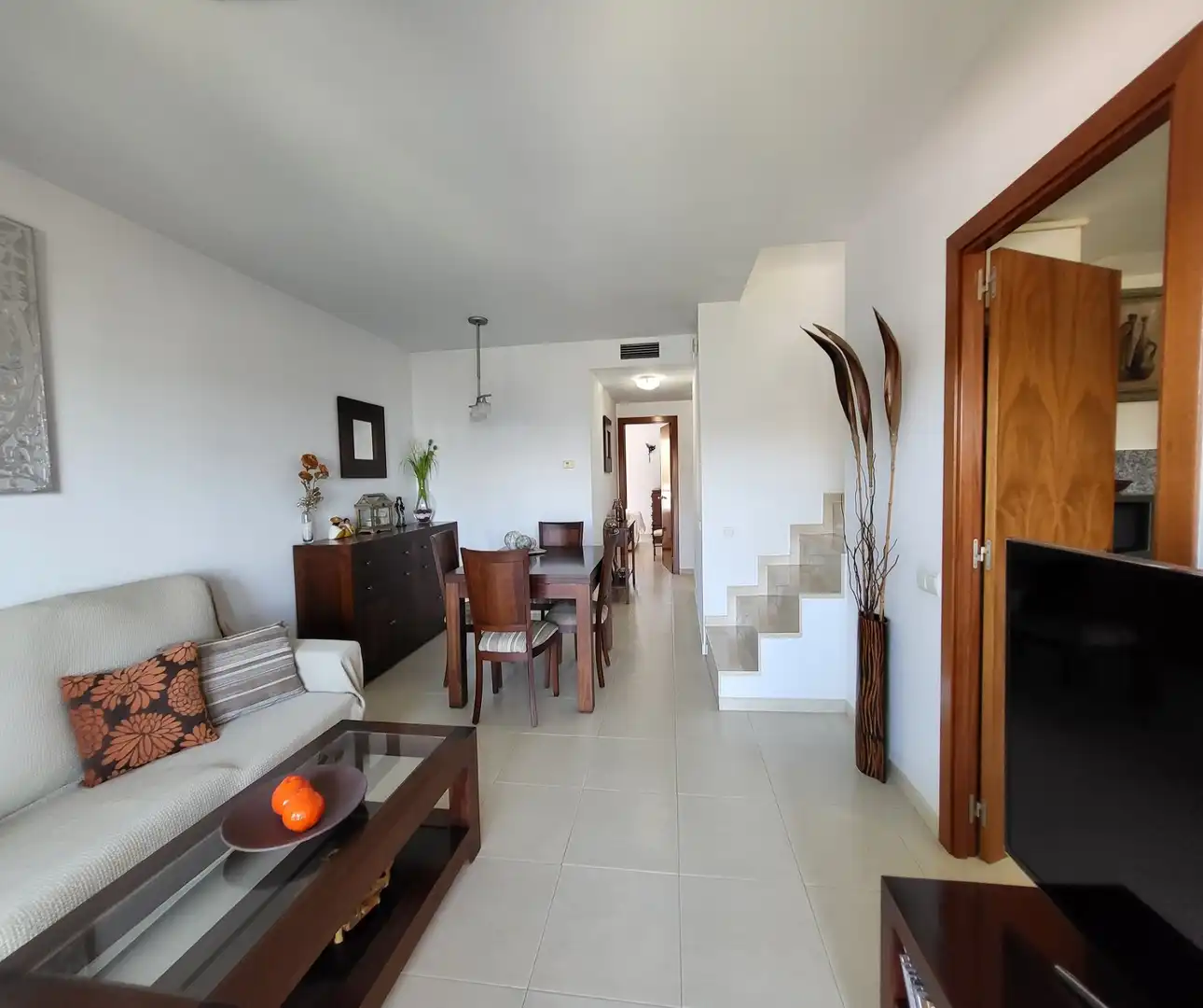 Sala de estar de Ático de alquiler en Cubelles con Aire acondicionado, Calefacción y Terraza