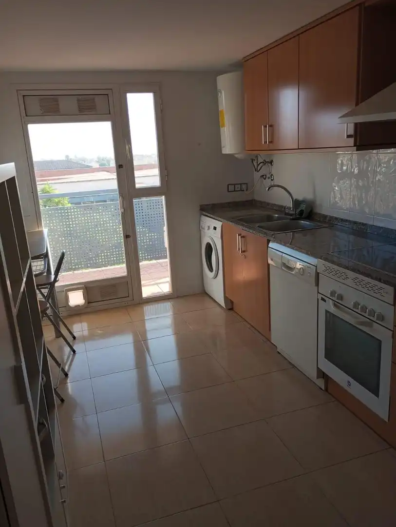 Cocina de Apartamento en venta en Paterna con Aire acondicionado, Jardín privado y Terraza