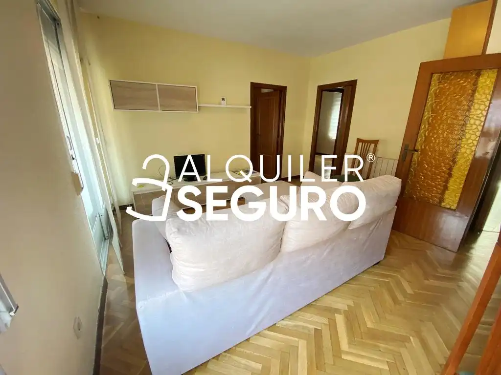 Living room of Flat for rent in Madrid  with Heating, Terrace and Furnished