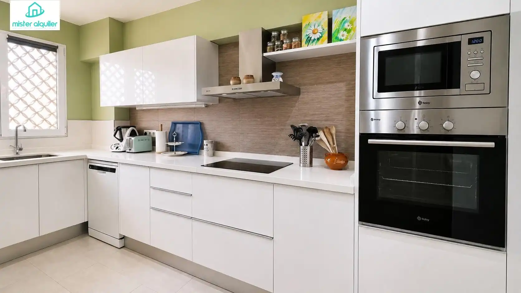 Kitchen of Apartments for rent in El Campello  with Air Conditioner, Heating and Terrace
