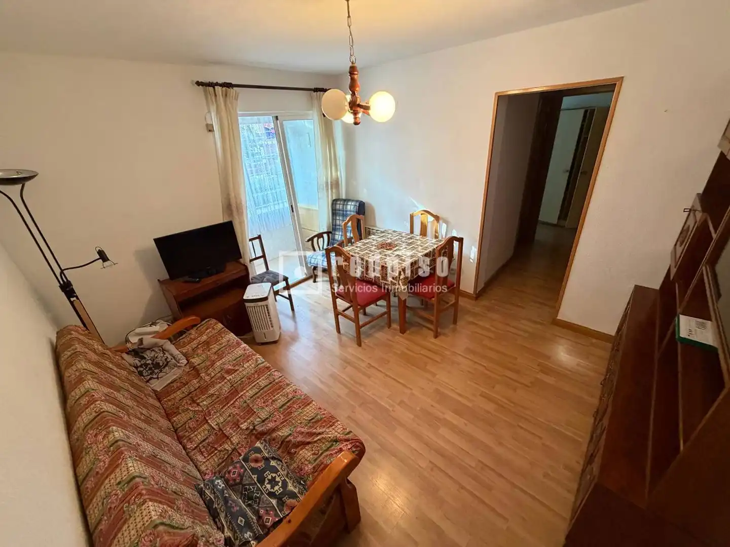 Wohnzimmer von Wohnung zur Miete in Madrid mit Heizung und Terrasse
