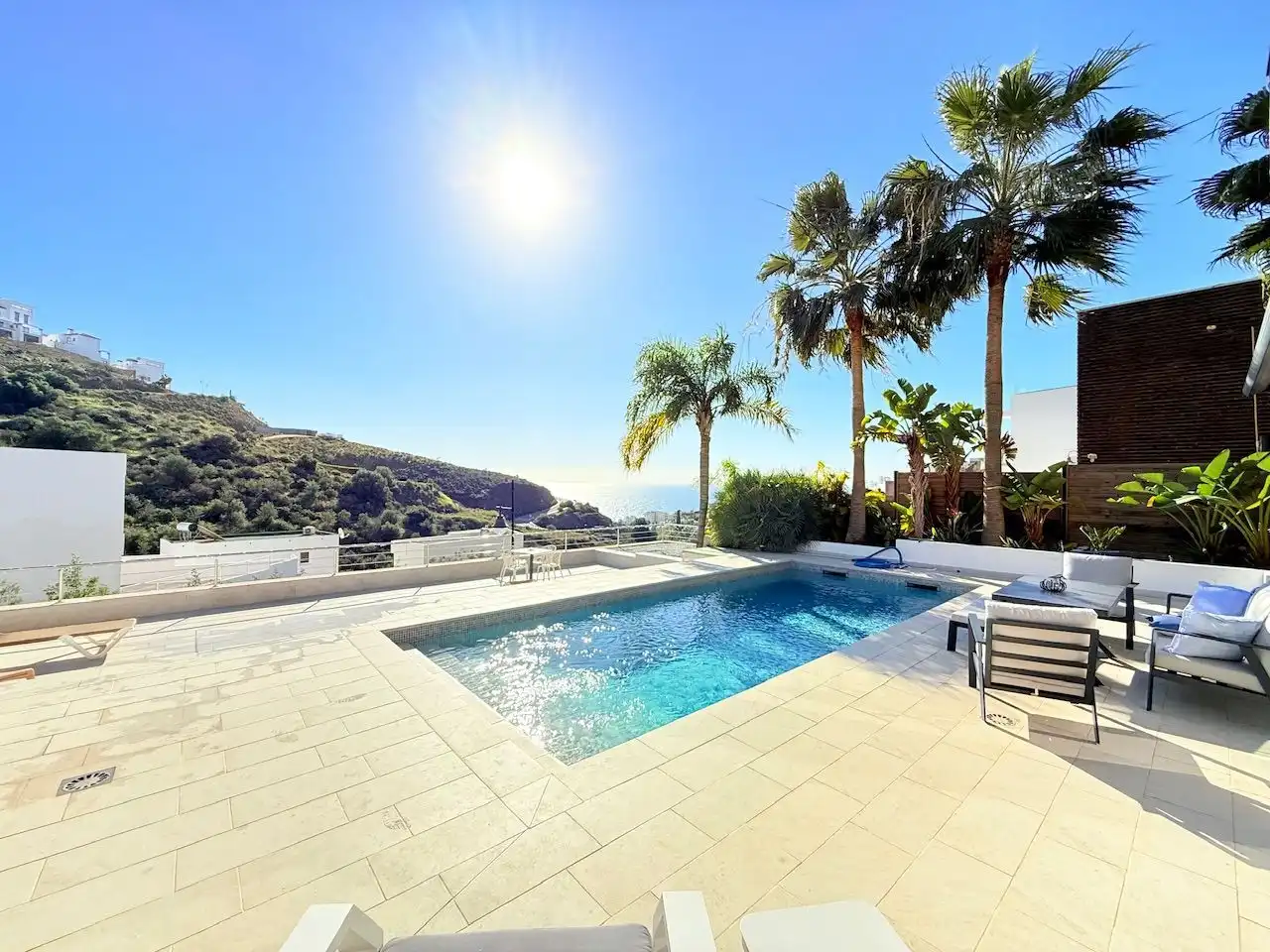 Swimming pool of Houses for sale in Torrox  with Air Conditioner, Heating and Private garden