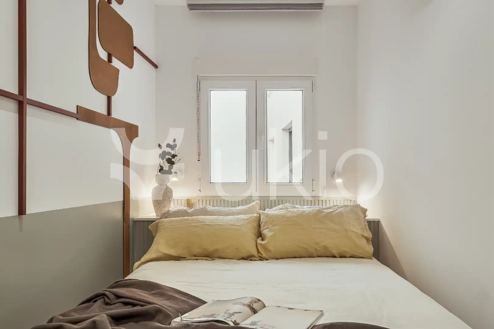 Schlafzimmer von Wohnungen zur Miete in Madrid mit Klimaanlage, Heizung und Möbliert