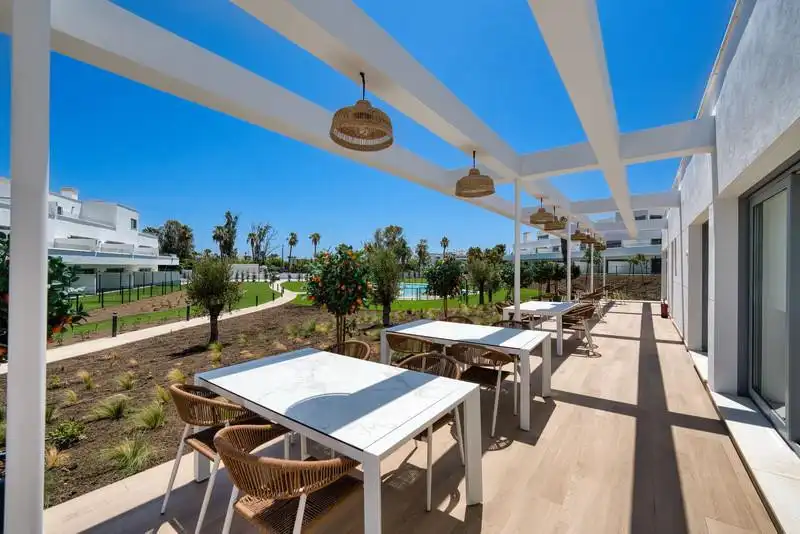 Terraza de Apartamento de alquiler en Estepona con Aire acondicionado, Calefacción y Terraza