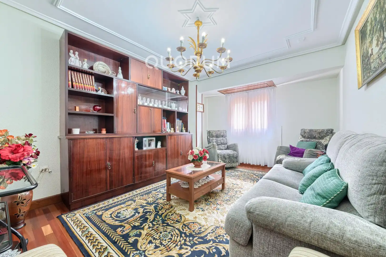 Sala de estar de Piso en venta en Barakaldo  con Jardín privado, Terraza y Amueblado