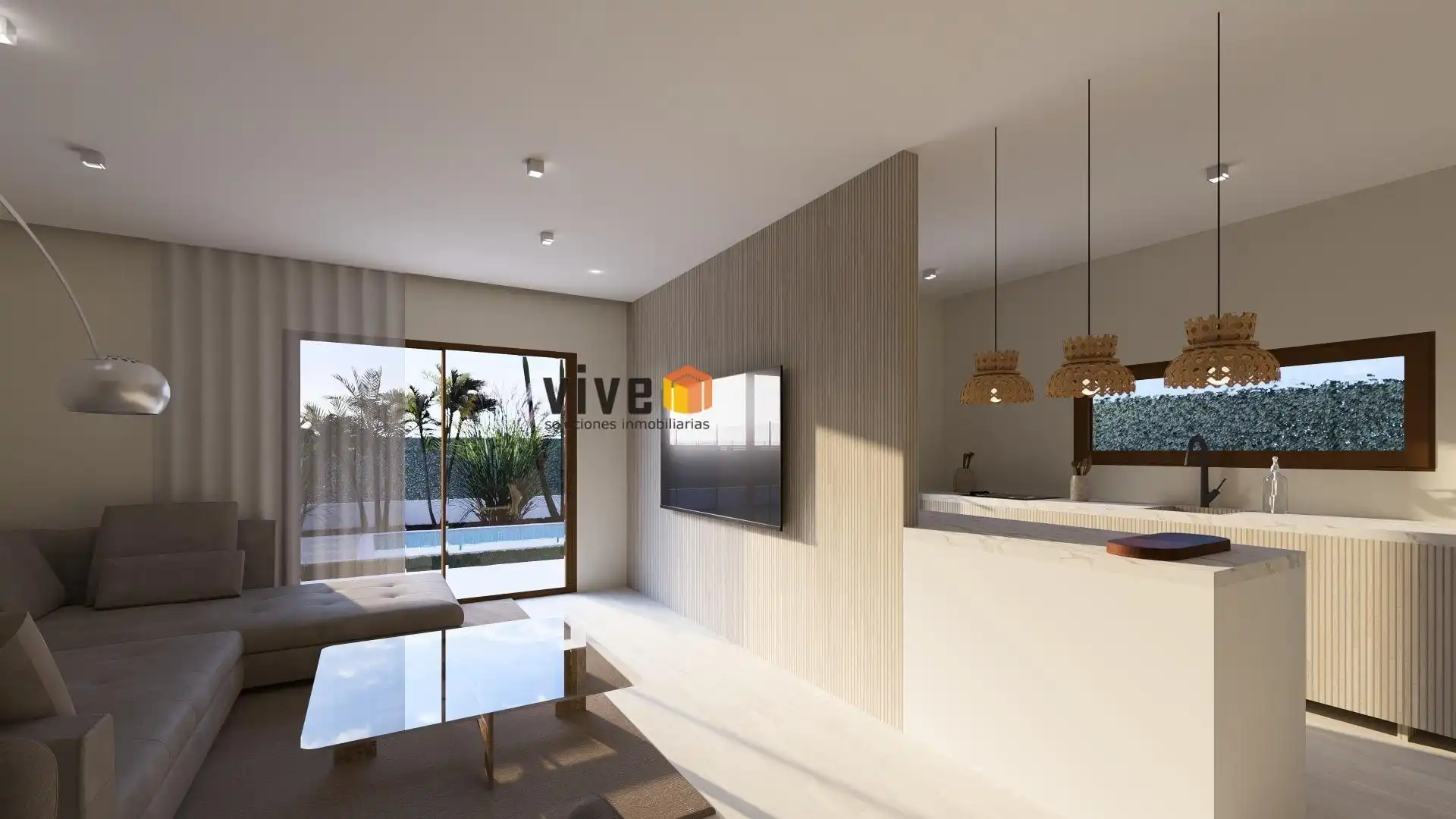 Sala d'estar de Casa adosada en venda en Mairena del Aljarafe amb Jardí privat, Terrassa i Piscina comunitària