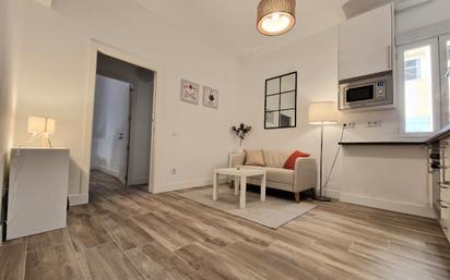Sala d'estar de Pis de lloguer en  Madrid Capital amb Calefacció, Jardí privat i Moblat