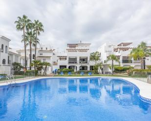 Exterior view of Planta baja for sale in Marbella  with Air Conditioner, Terrace and Swimming Pool