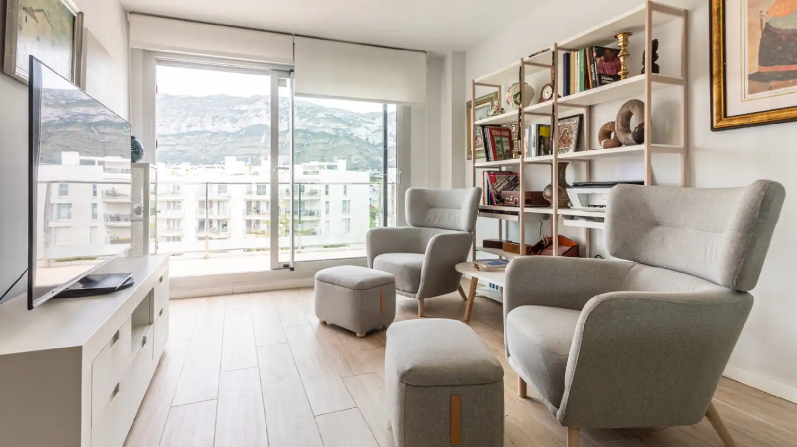 Sala de estar de Ático en venta en Dénia con Aire acondicionado, Calefacción y Jardín privado