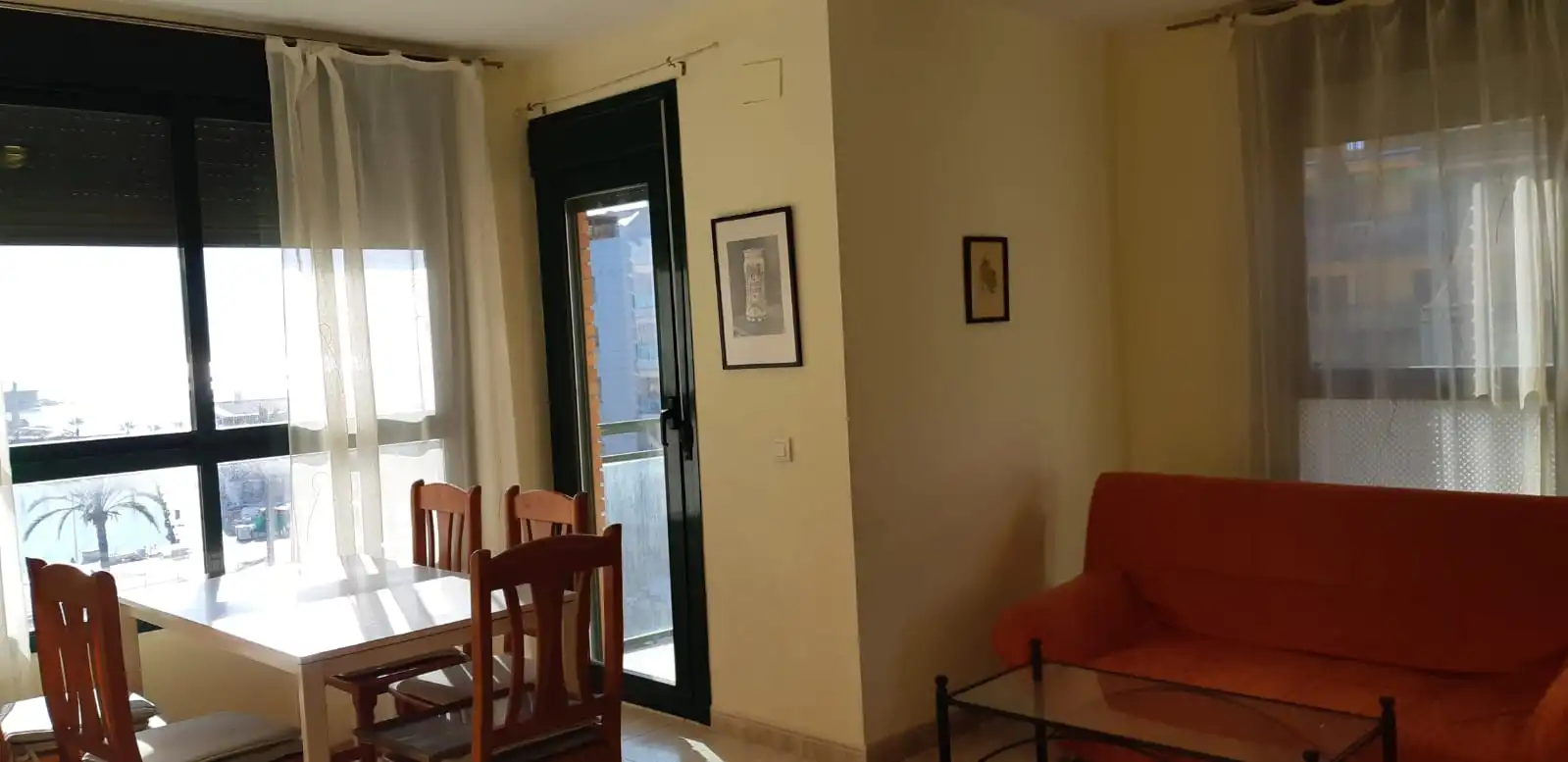 Sala de estar de Piso de alquiler en Benicarló con Terraza, Amueblado y Horno