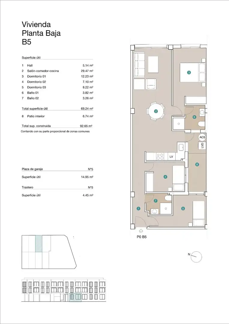 Ground floor for sale in Jacarilla  with Terrace, Storage room and Community pool
