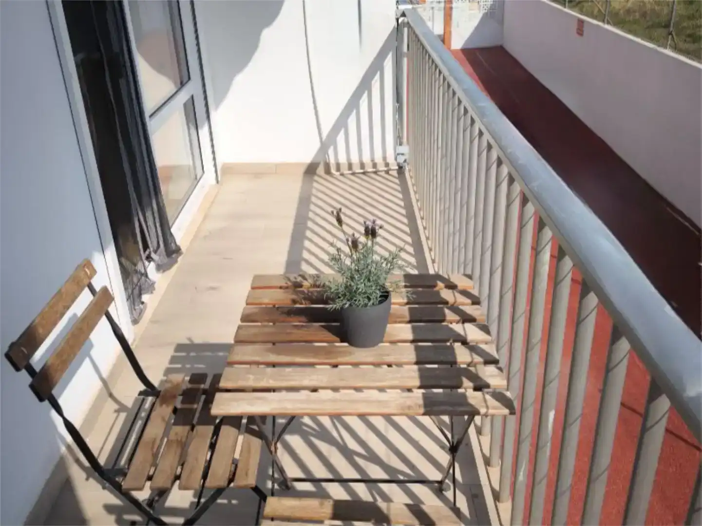 Terrasse von Wohnungen zur Miete in Castellón de la Plana / Castelló de la Plana mit Klimaanlage, Möbliert und Balkon