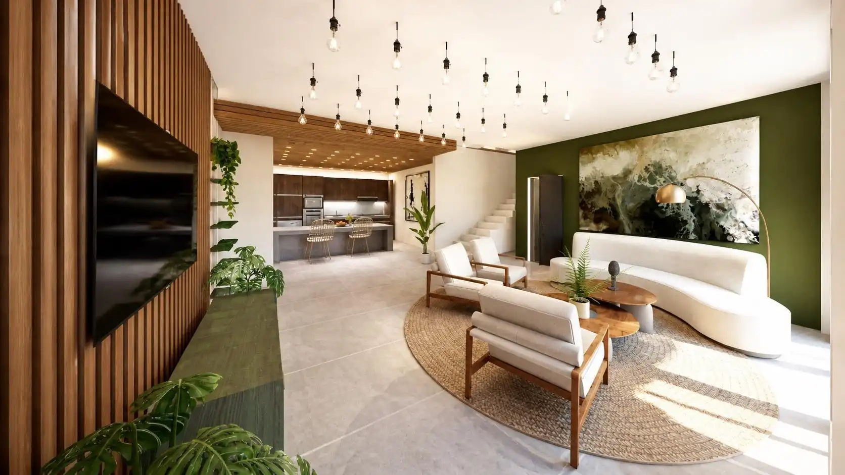 Living room of Detached homes for sale in La Oliva  with Air Conditioner, Private garden and Terrace