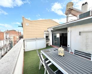 Terrace of Single-family semi-detached for sale in Badalona  with Air Conditioner, Storage room and Furnished