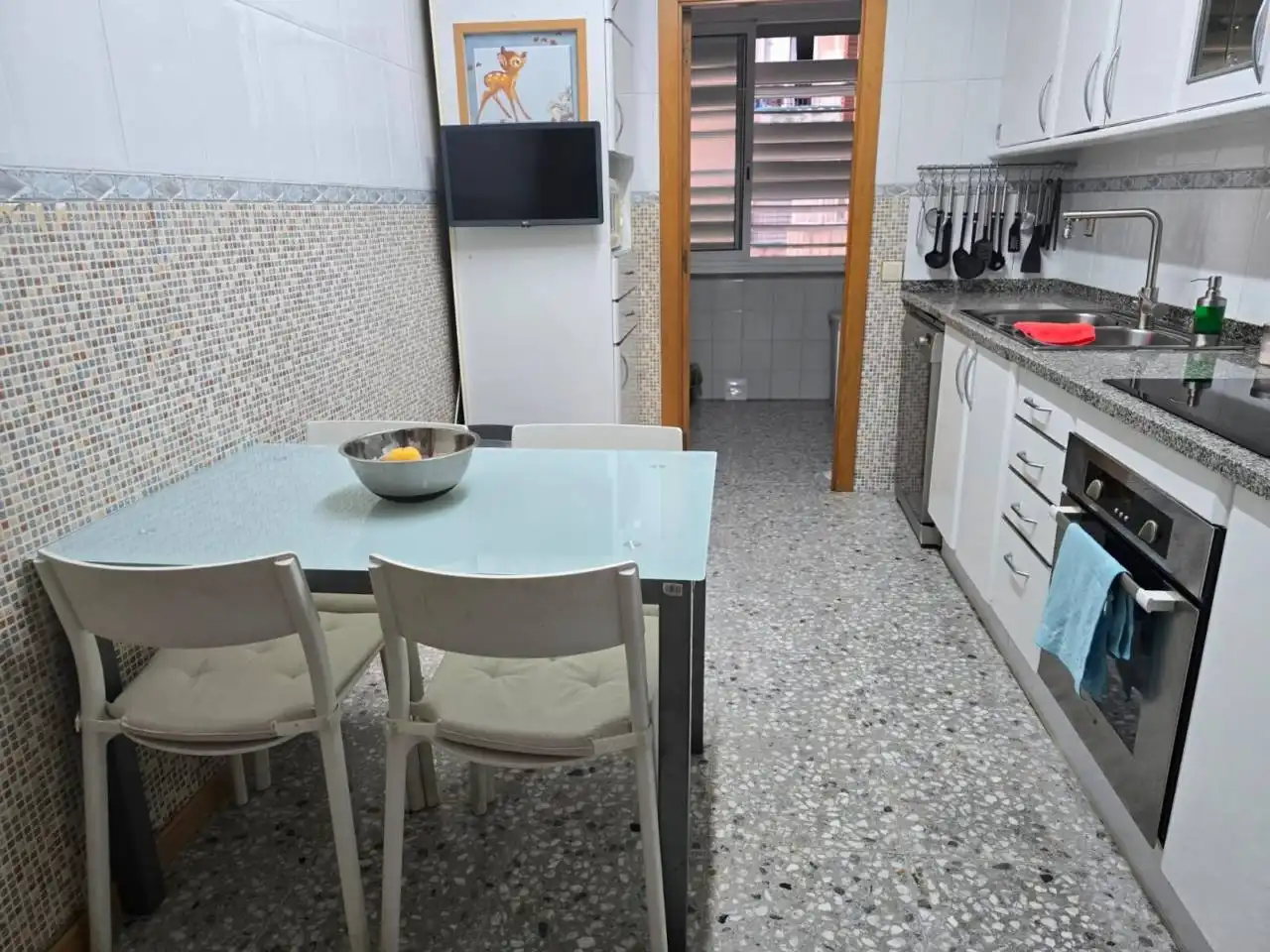 Kitchen of Flat for sale in Sabadell  with Heating, Terrace and Storage room