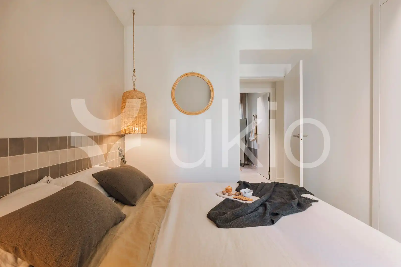 Habitación de Apartamento de alquiler en Barcelona con Aire acondicionado, Amueblado y Horno
