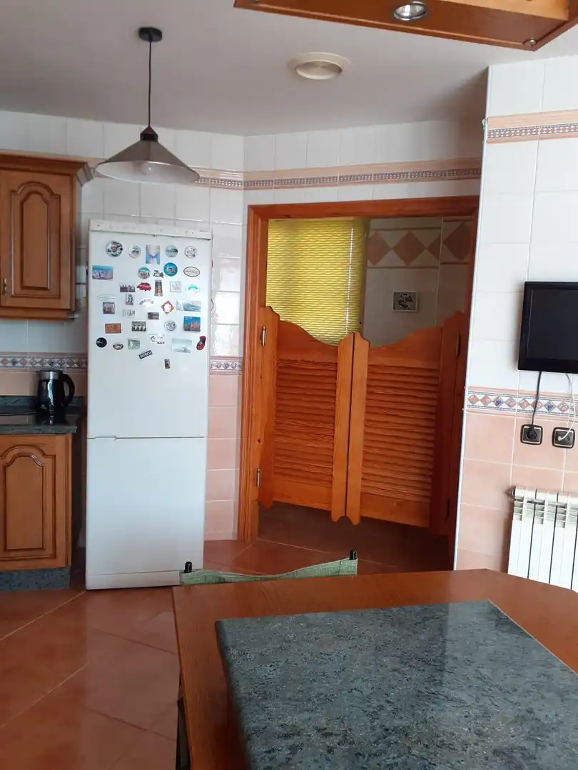 Cuina de Casa o xalet en venda en Villarejo de Órbigo amb Jardí privat, Terrassa i Traster