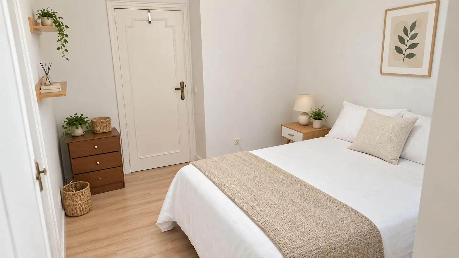 Bedroom of Flat for rent in Madrid  with Heating, Furnished and Washing machine