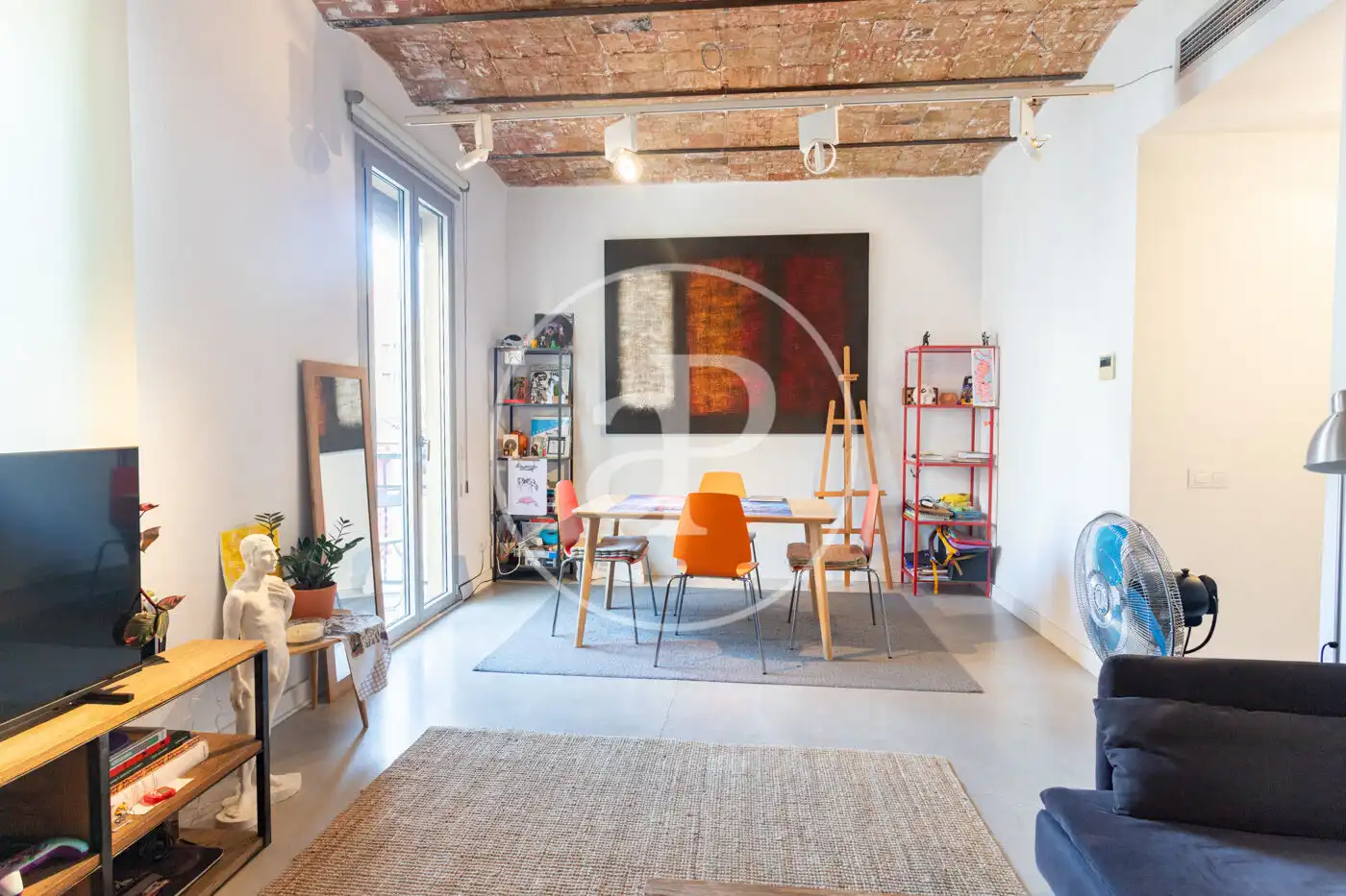 Living room of Flat for sale in Barcelona  with Air Conditioner, Heating and Terrace