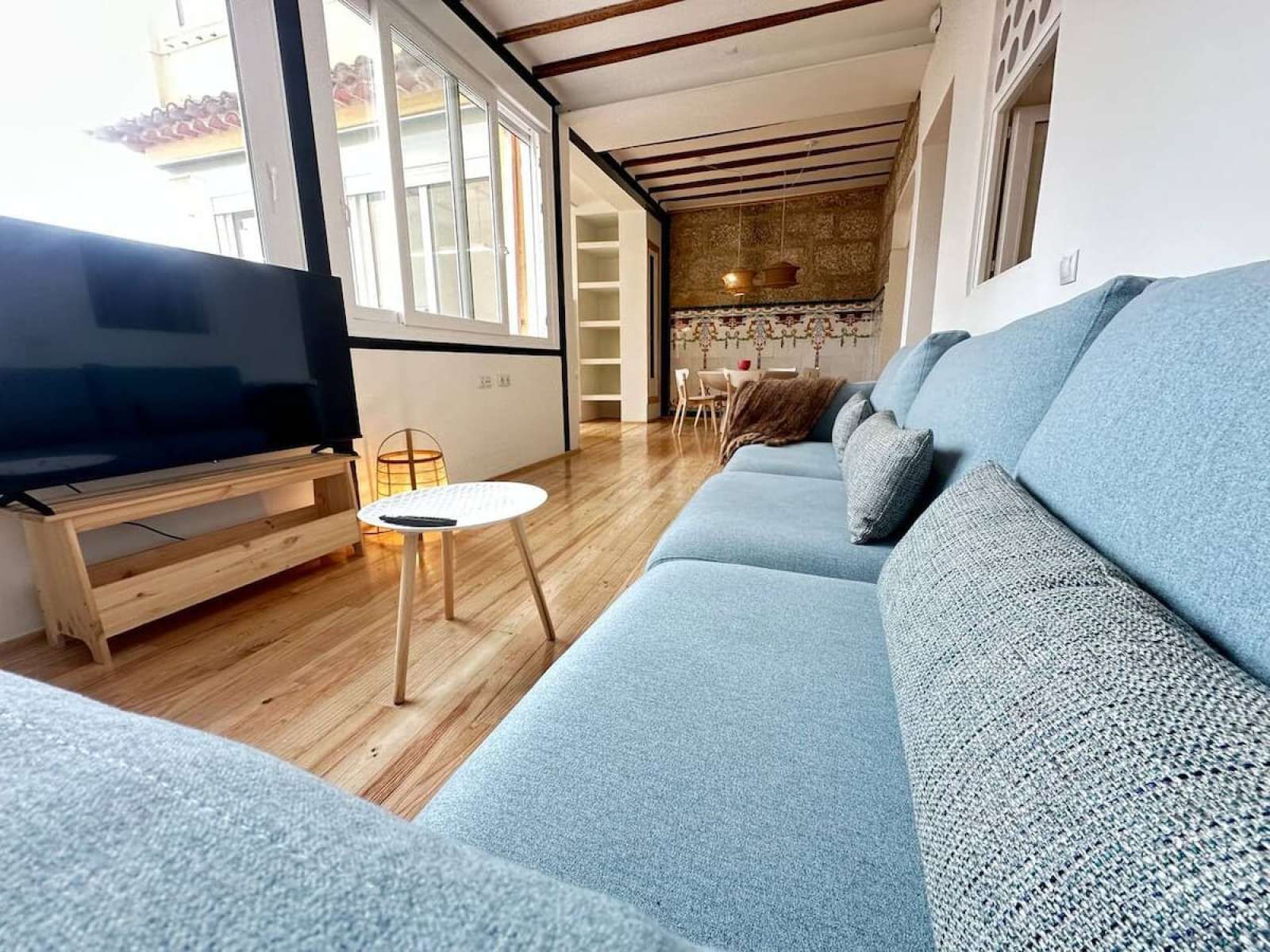 Sala d'estar de Apartament per a compartir en Vigo  amb Terrassa