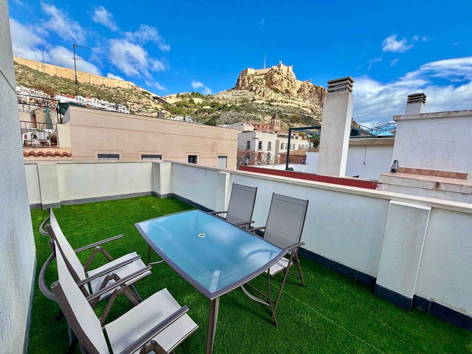 Terrace of Duplex for rent in Alicante / Alacant  with Air Conditioner, Heating and Terrace