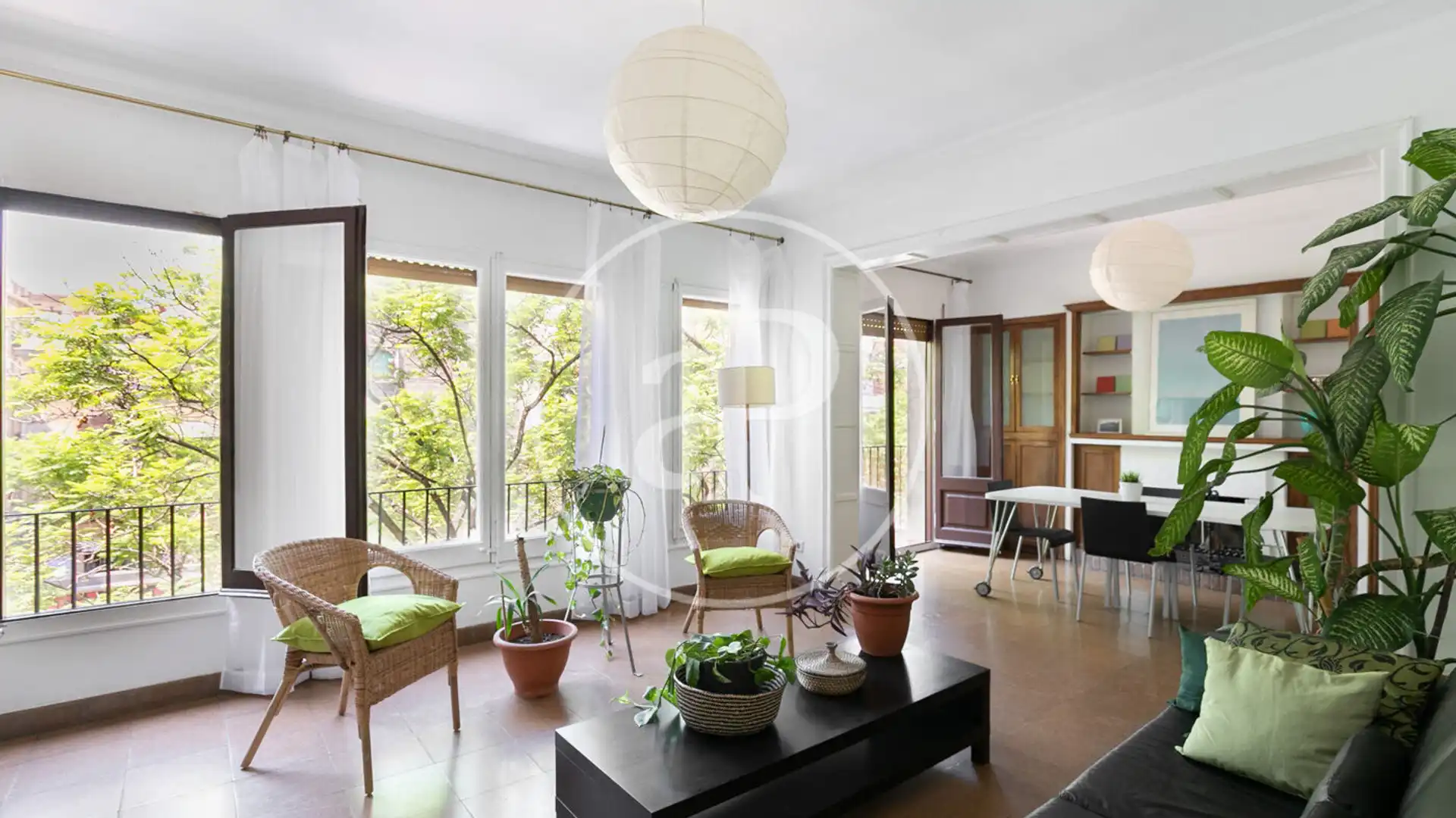 Living room of Flat for sale in  Barcelona Capital  with Air Conditioner, Heating and Terrace