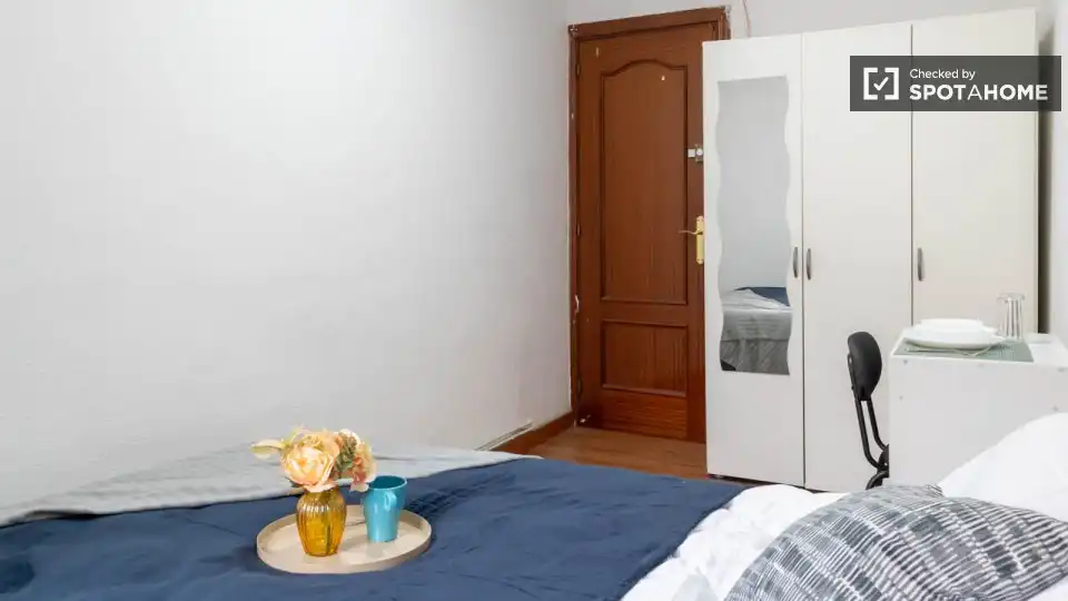 Bedroom of Flat for rent in Madrid  with Air Conditioner, Heating and Furnished