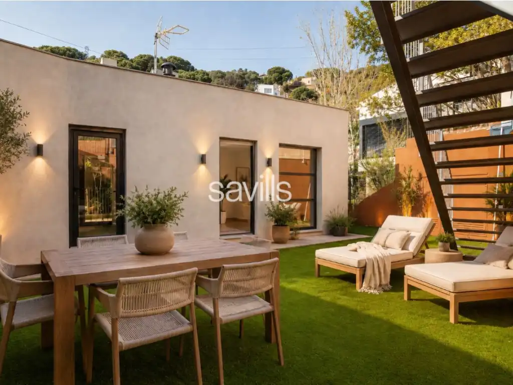 Jardín de Casa o chalet de alquiler en Barcelona con Aire acondicionado, Jardín privado y Terraza