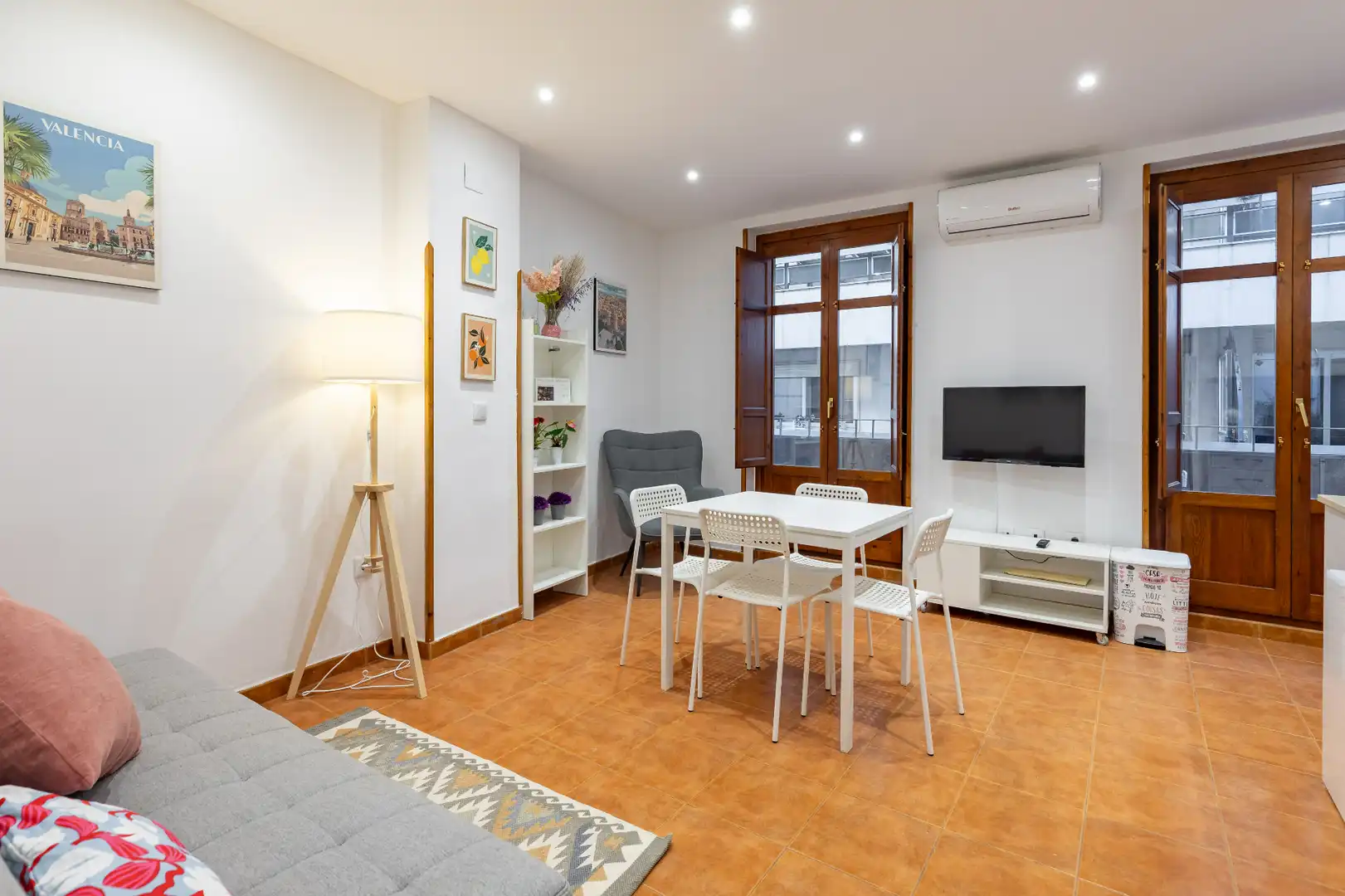 Wohnzimmer von Wohnungen zur Miete in Valencia mit Klimaanlage, Heizung und Möbliert