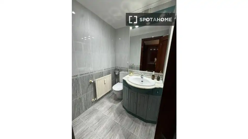 Bany de Apartament per a compartir en Bilbao  amb Aire condicionat, Terrassa i Moblat
