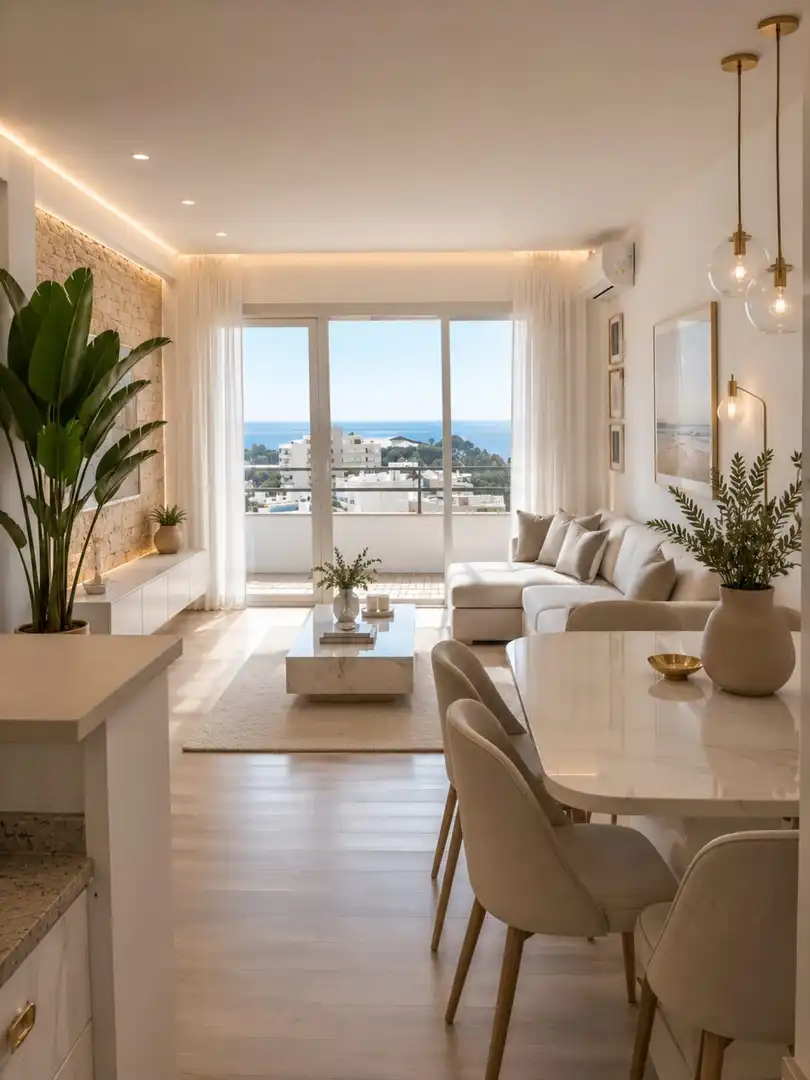 Sala de estar de Ático en venta en  Palma de Mallorca con Aire acondicionado, Calefacción y Terraza
