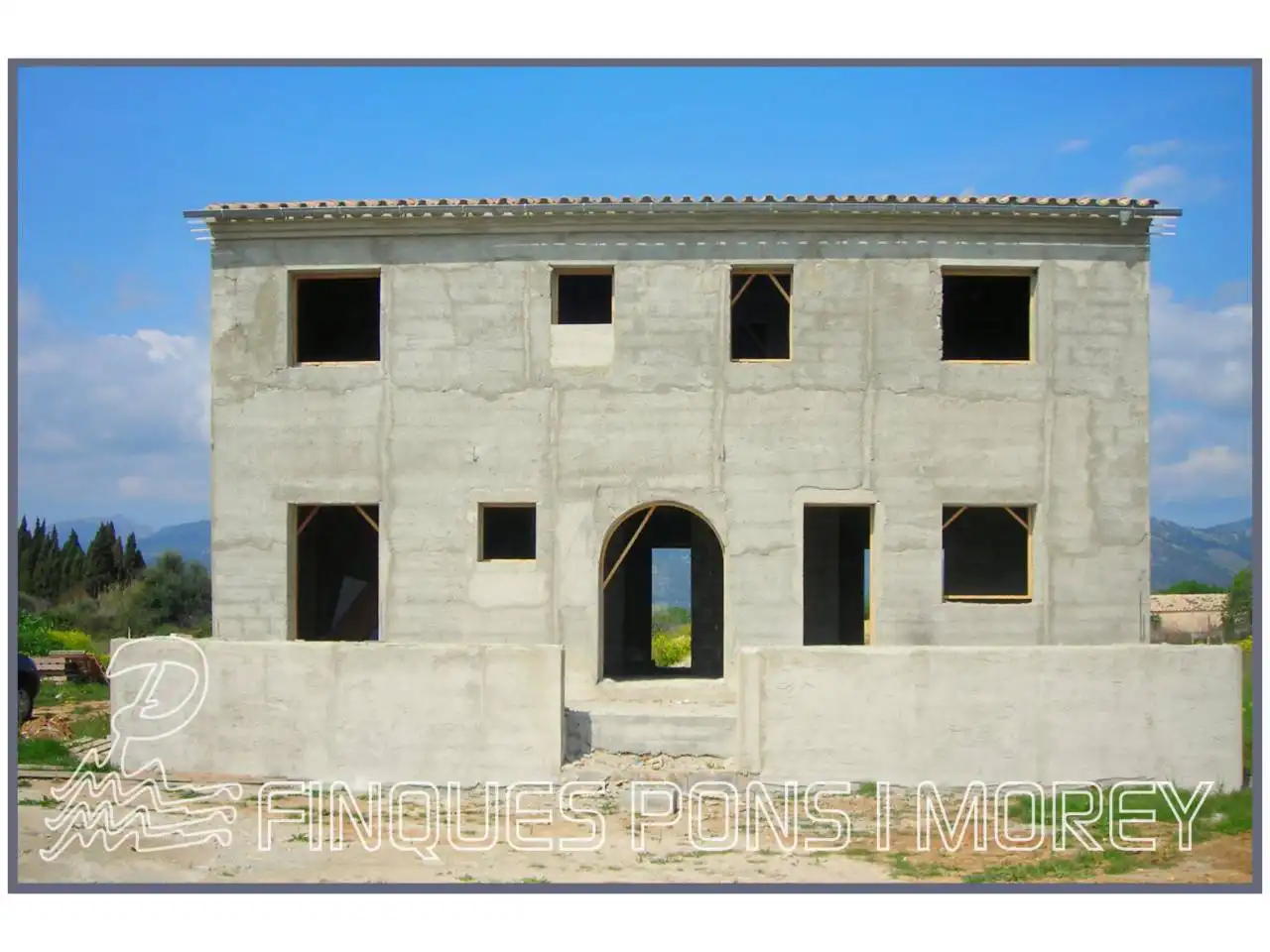 Vista exterior de Finca rústica en venta en Búger con Jardín privado, Terraza y Piscina