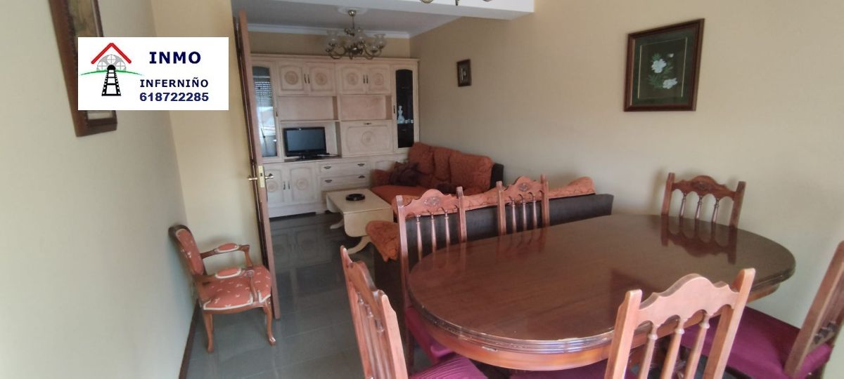 Dining room of Flat to rent in Ferrol  with Parquet flooring and Furnished