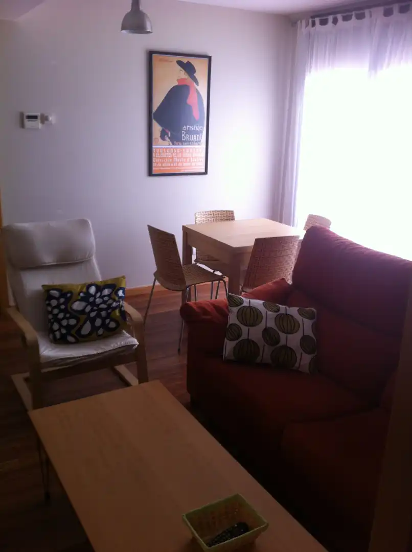 Sala d'estar de Apartament de lloguer en Zaragoza amb Calefacció, Parquet i Moblat