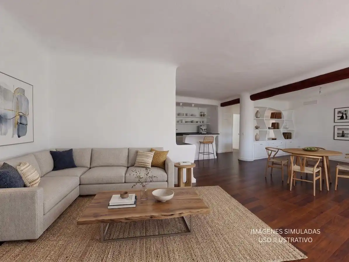 Sala de estar de Casa adosada en venta en Altea con Jardín privado y Terraza