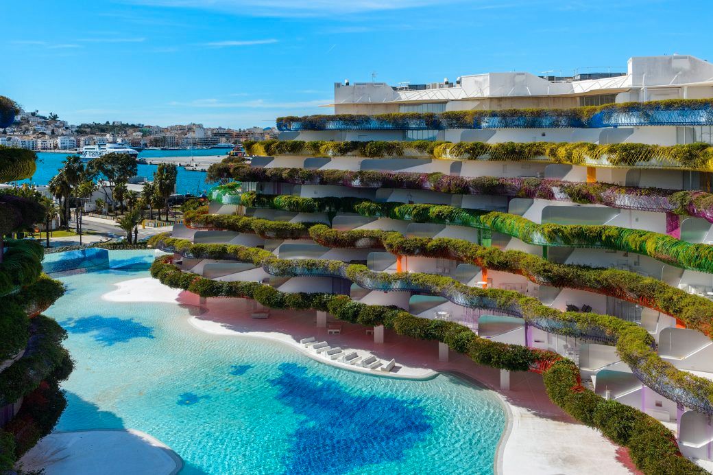 Swimming pool of Apartment for sale in Eivissa  with Air Conditioner, Terrace and Furnished