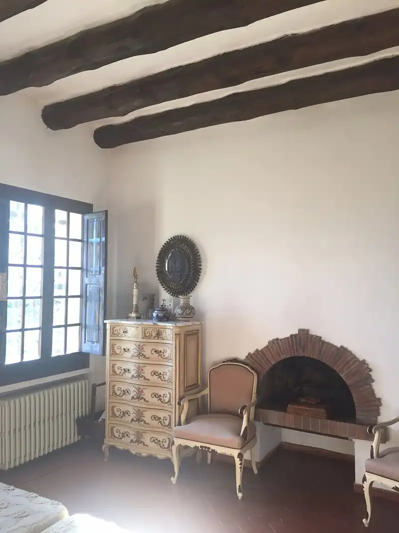 Sala d'estar de Finca rústica en venda en Riudaura