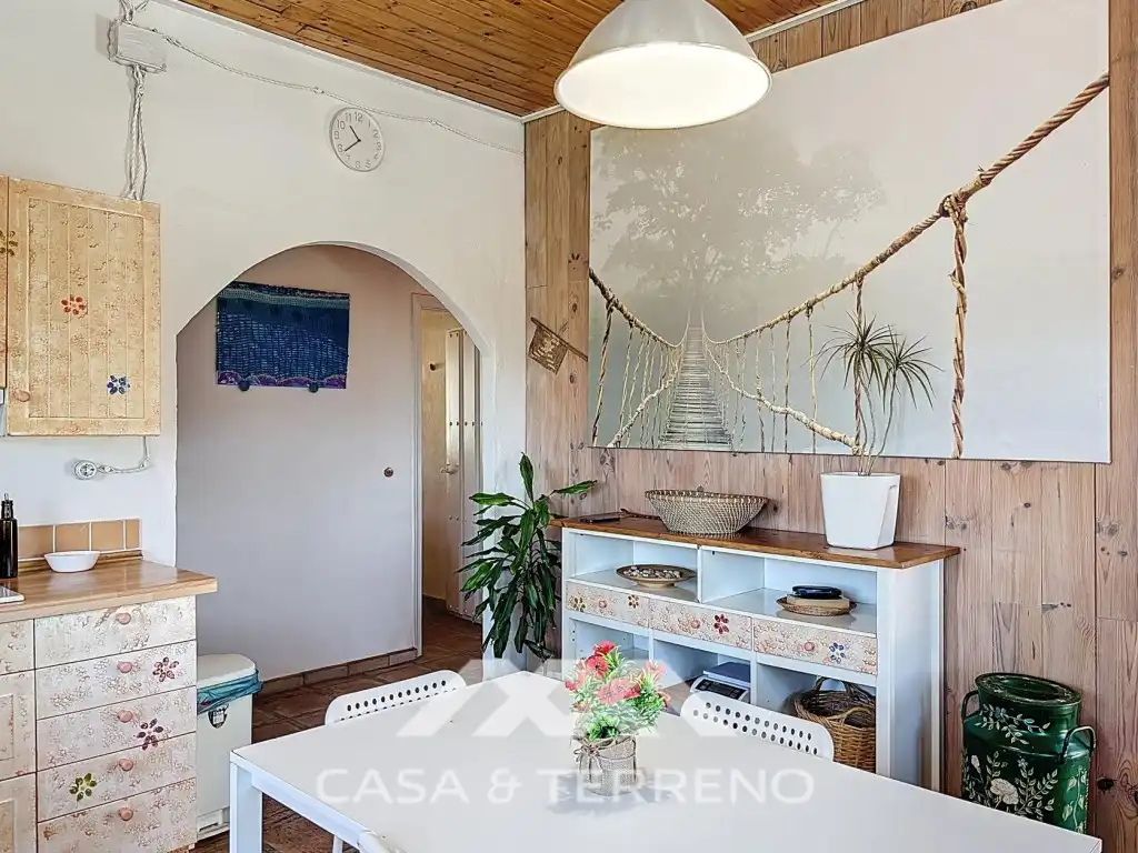 Menjador de Casa o xalet en venda en Canillas de Aceituno amb Jardí privat, Terrassa i Piscina
